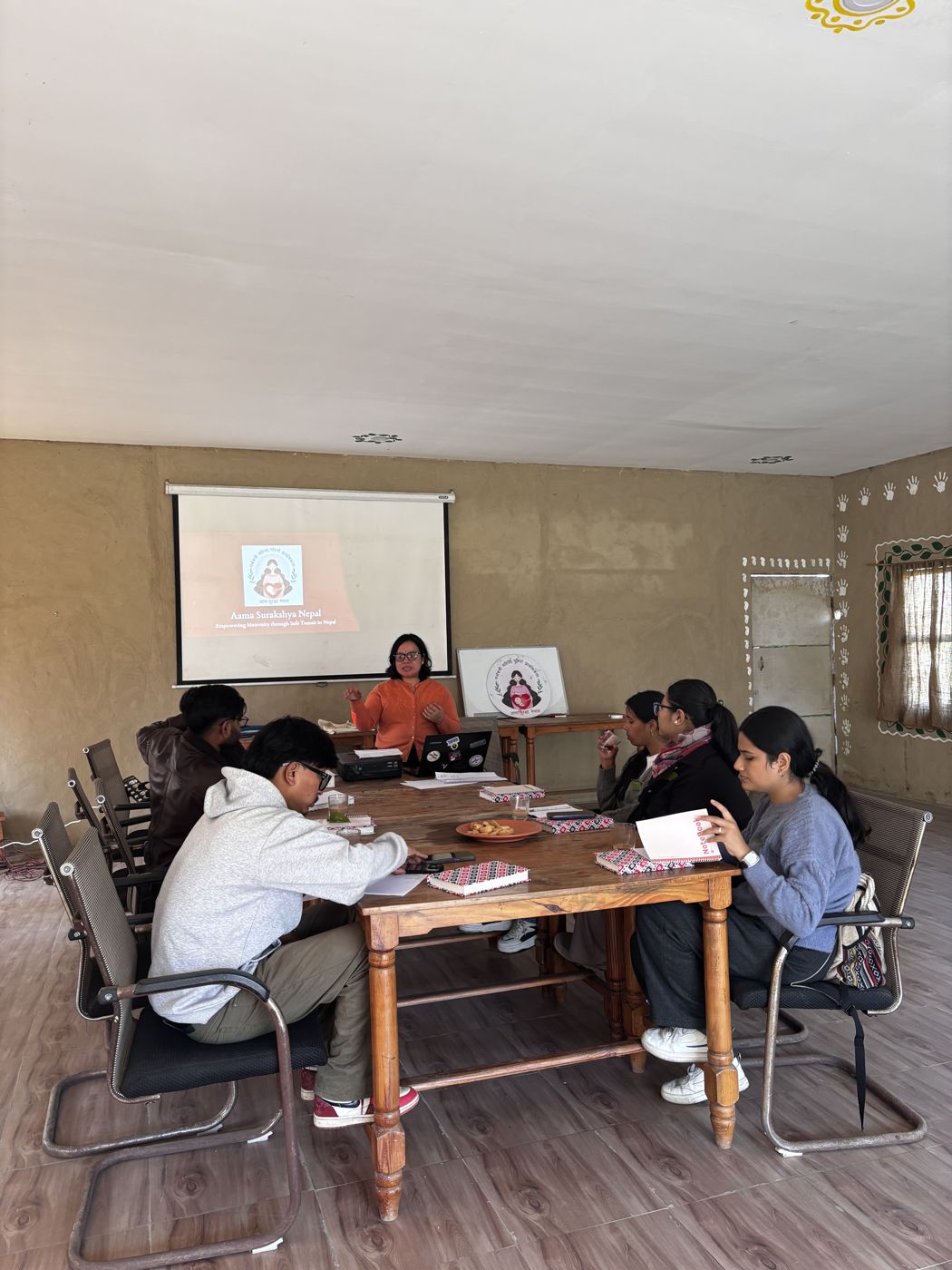 A youth training session